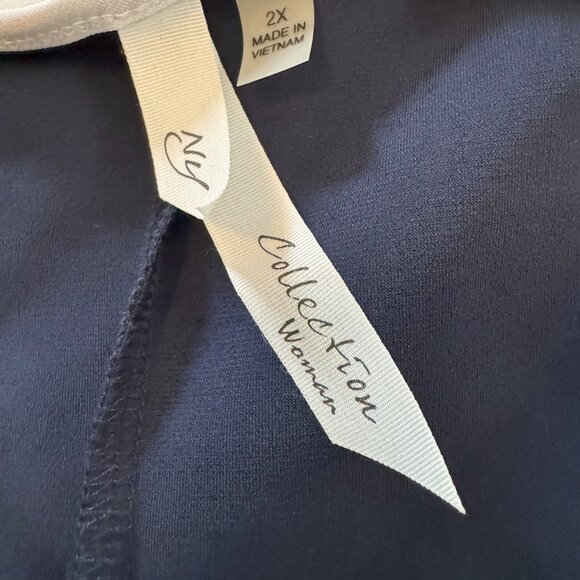 NY Collection Faux Wrap Dress - Size 2X - Picture 4 of 4